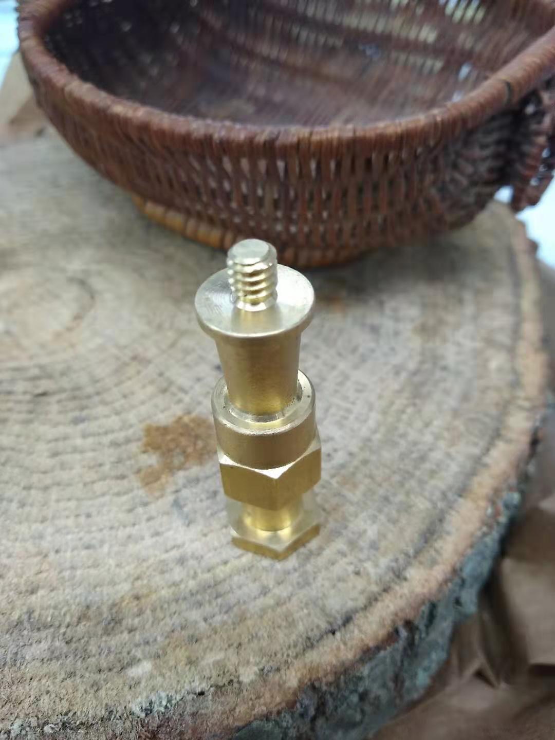 A brass tap.